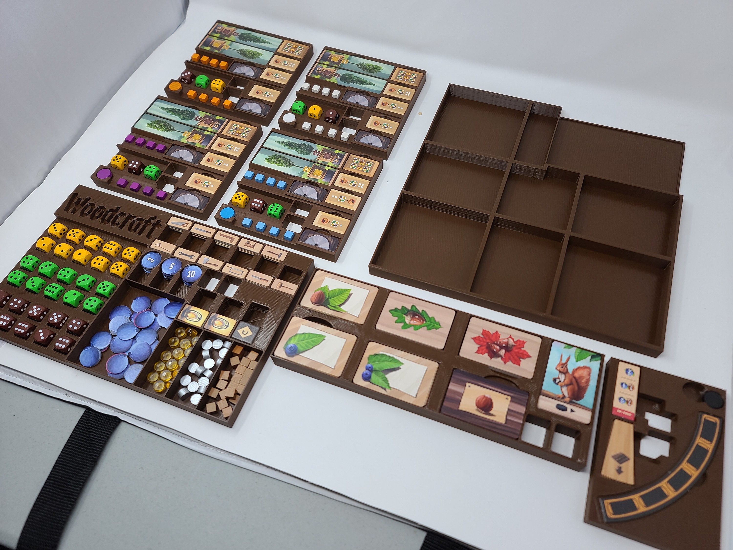 Woodcraft Board Game Insert / Box Organizer With Individual Player ...