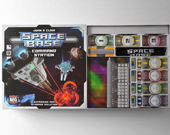 Space Base Command Station Box (with all expansions) Insert / Box Organizer with individual player trays