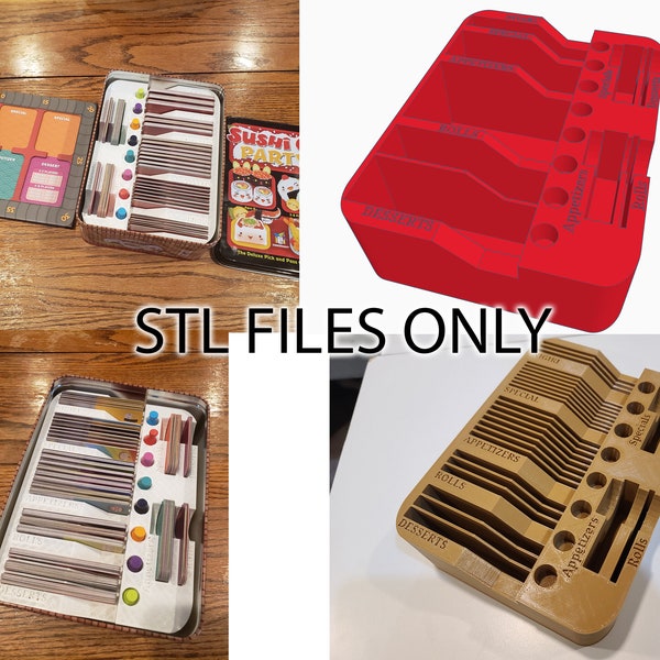 STL Files for Sushi Go Party board game insert