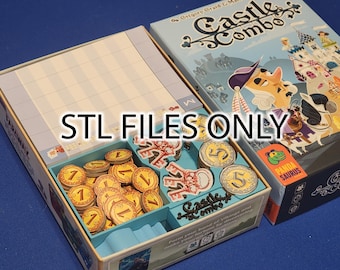 Archivos STL para el inserto del juego de mesa Castle Combo