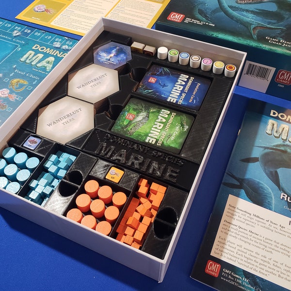 Dominant Species: Marine Insert / box organizer with individual player trays