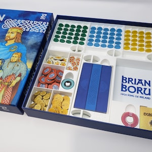 Brian Boru insert / box organizer with individual player trays
