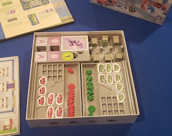 Automania board game insert / box organizer / trays with individual player dashboards.