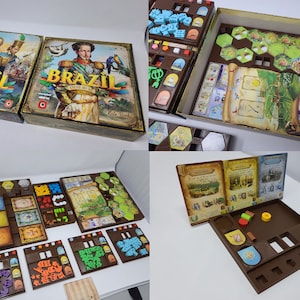 Brazil Imperial Insert / Box organizer with individual player trays