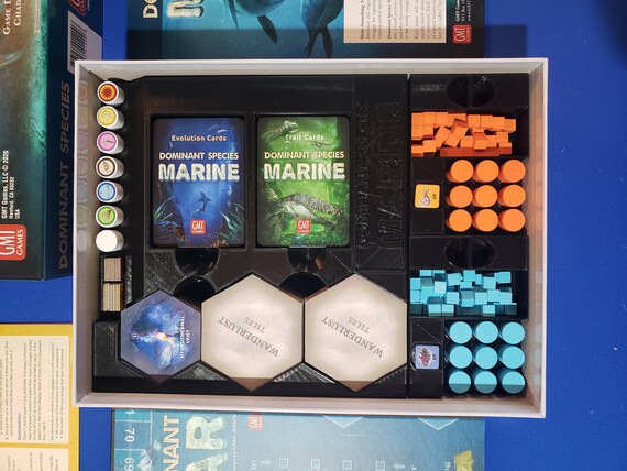 Dominant Species: Marine Insert / box organizer with individual player  trays