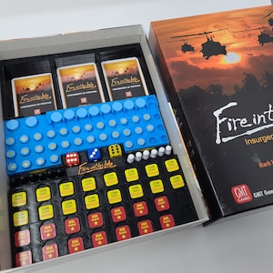 Fire in the Lake board game insert / box organizer