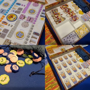 Barcelona board game insert and token shields