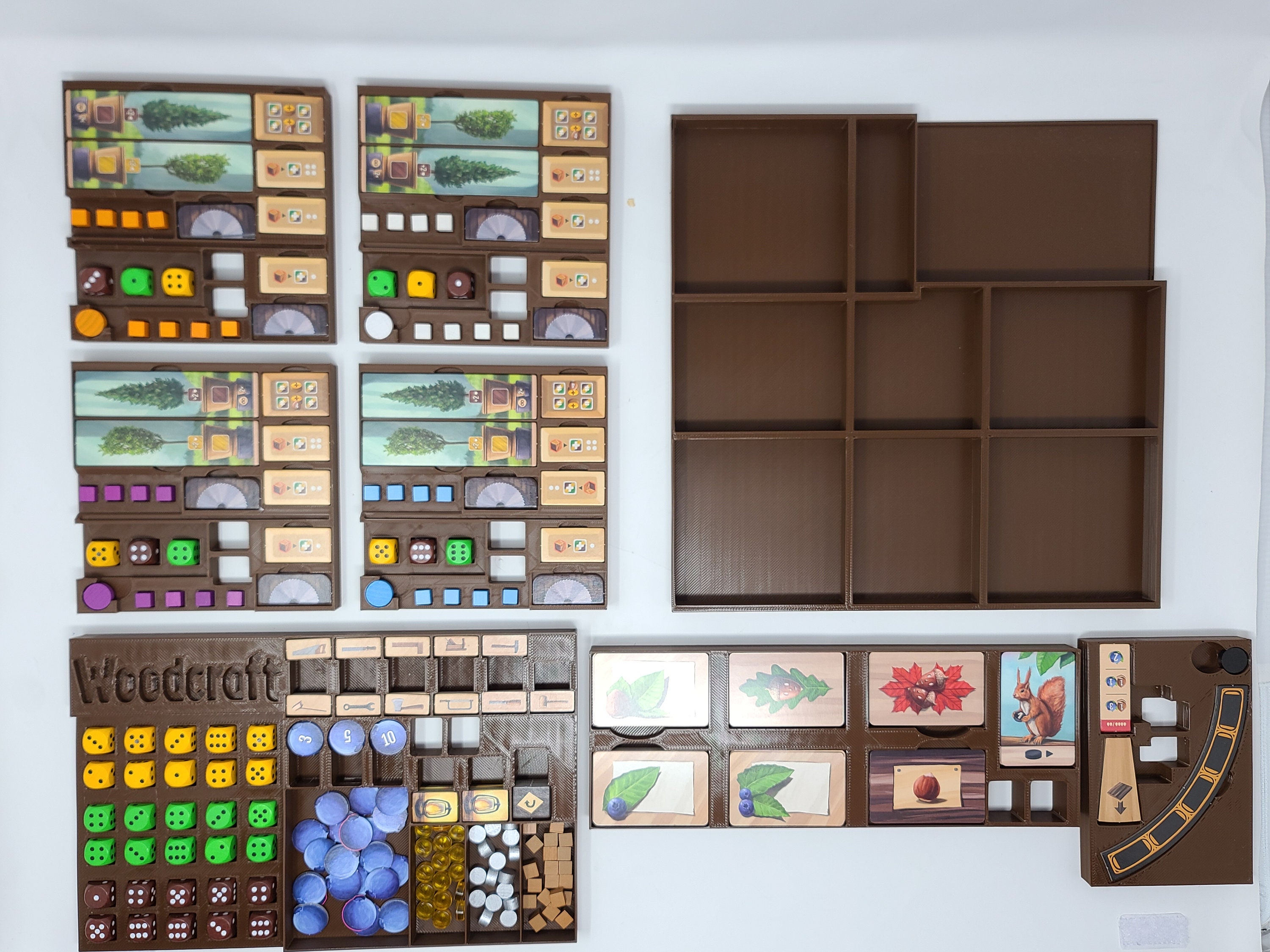 Woodcraft Board Game Insert / Box Organizer With Individual Player ...