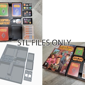 STL Files for Comic Hunters board game insert