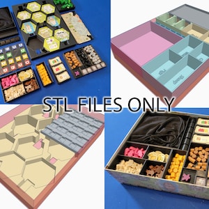 Keyflower (および拡張) ボックス インサートの STL ファイル