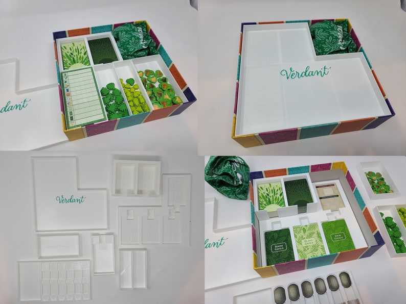 Puede incluir: Un inserto de espuma blanca para organizar el juego de mesa Verdant. El inserto tiene compartimentos para cartas, fichas y otros componentes del juego. El inserto est&aacute; dise&ntilde;ado para caber dentro de la caja del juego.