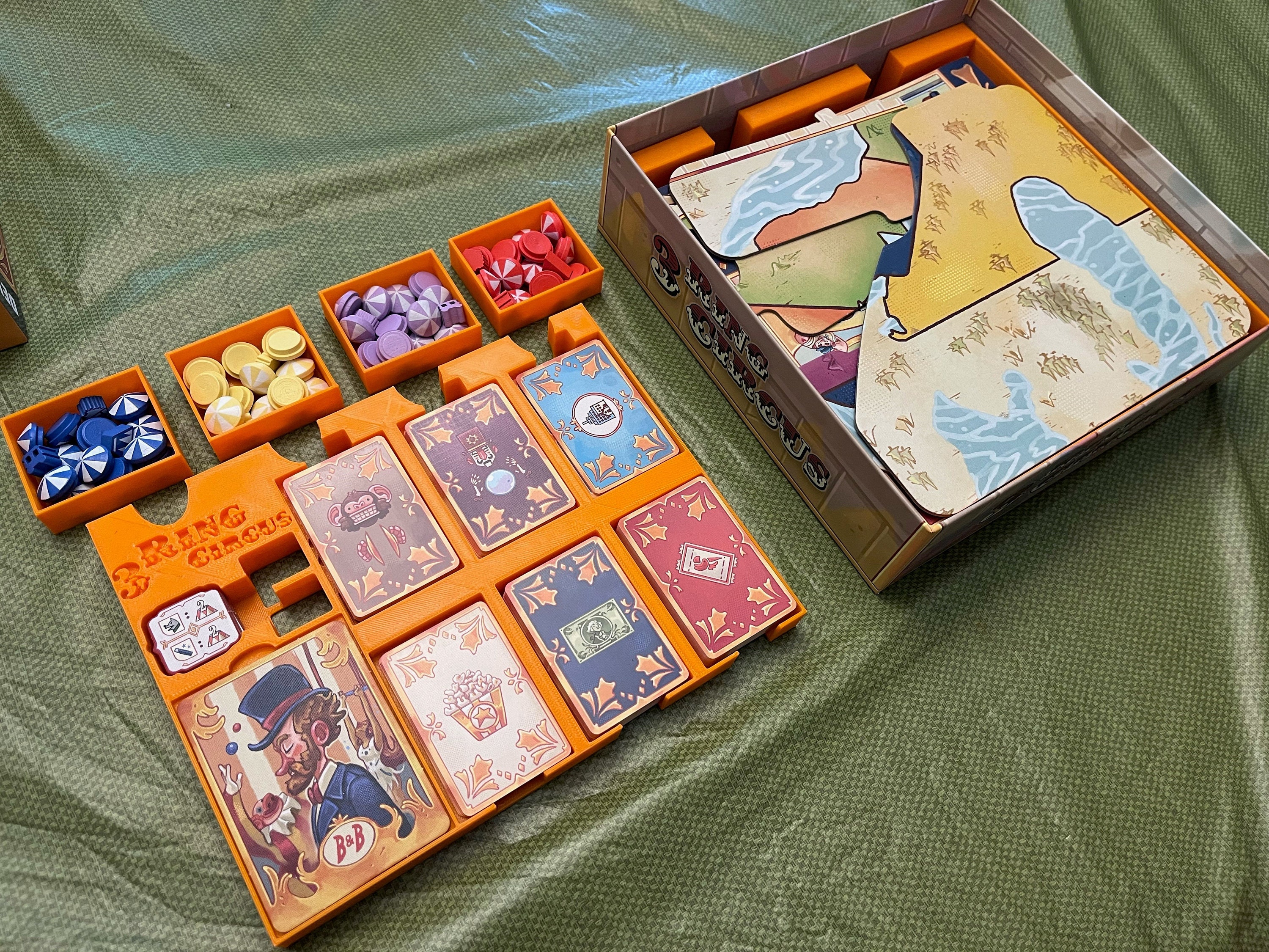 3 Ring Circus Board Game Insert / Box Organizer - Etsy