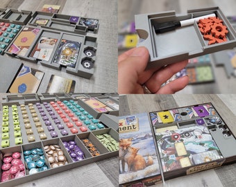 Organizador de cajas/inserto de The Fox Experiment (y expansión para 5 o 6 jugadores) (compatible con ediciones Kickstarter o minoristas)