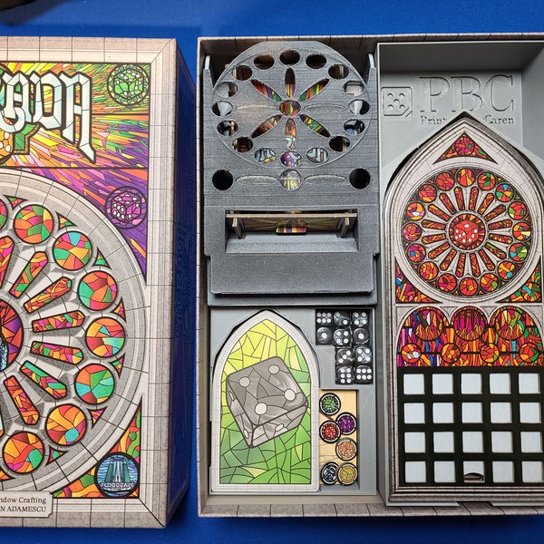 Sagrada (+all expansions) insert and dice tower