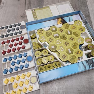 Looot Board Game Insert / Box Organizer With Individual Player Trays - Etsy