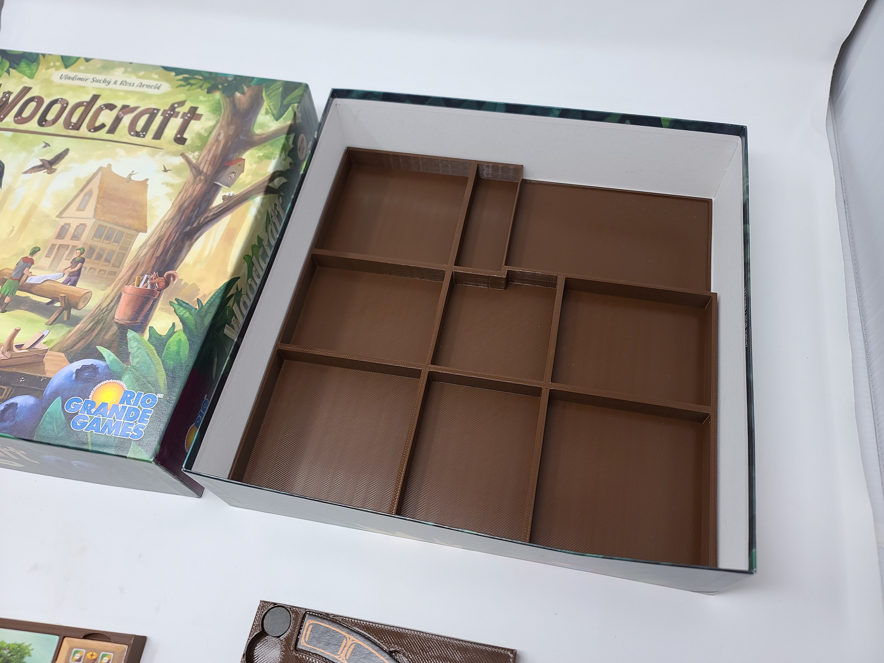 Woodcraft Board Game Insert / Box Organizer With Individual Player ...