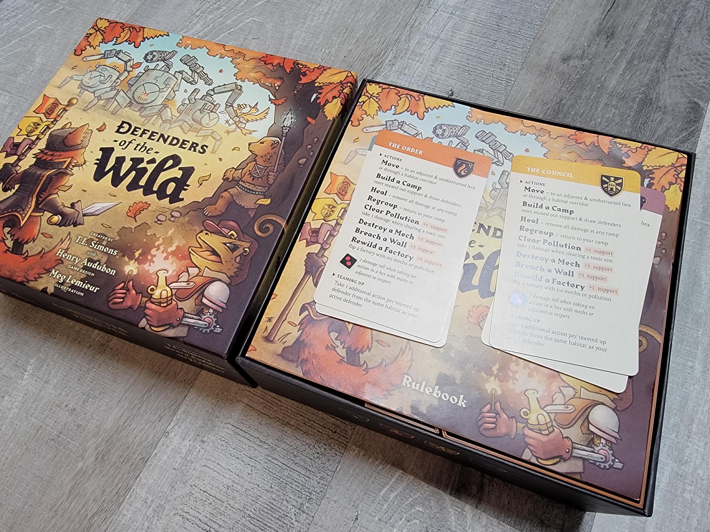 Defenders of the Wild Insert / Box Organizer With Individual Player ...