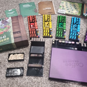 Coffee Traders Insert / Box Organizer with individual player trays