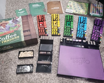 Coffee Traders Insats / Box Organizer med individuella spelarbrickor