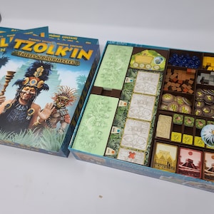 Tzolk&#39;in & expansion insert / box organizer with individual player trays