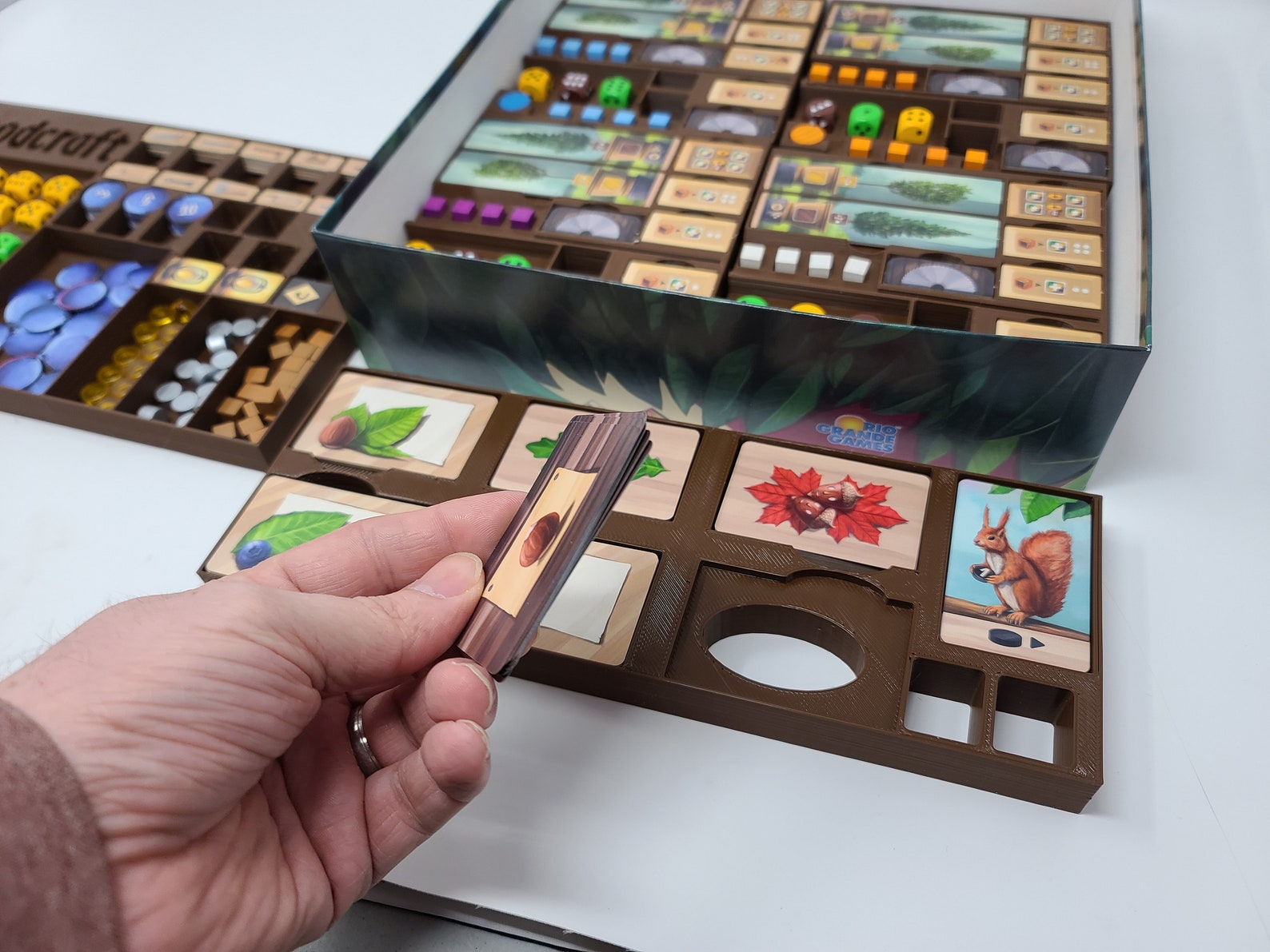 Woodcraft Board Game Insert / Box Organizer With Individual Player ...