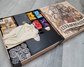 Organizador de insertos/cajas de Esdras y Nehemías (admite tarjetas con fundas)