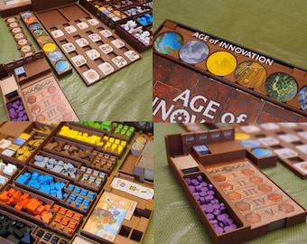 Age of Innovation Insert / Box organizer (with individual player trays)
