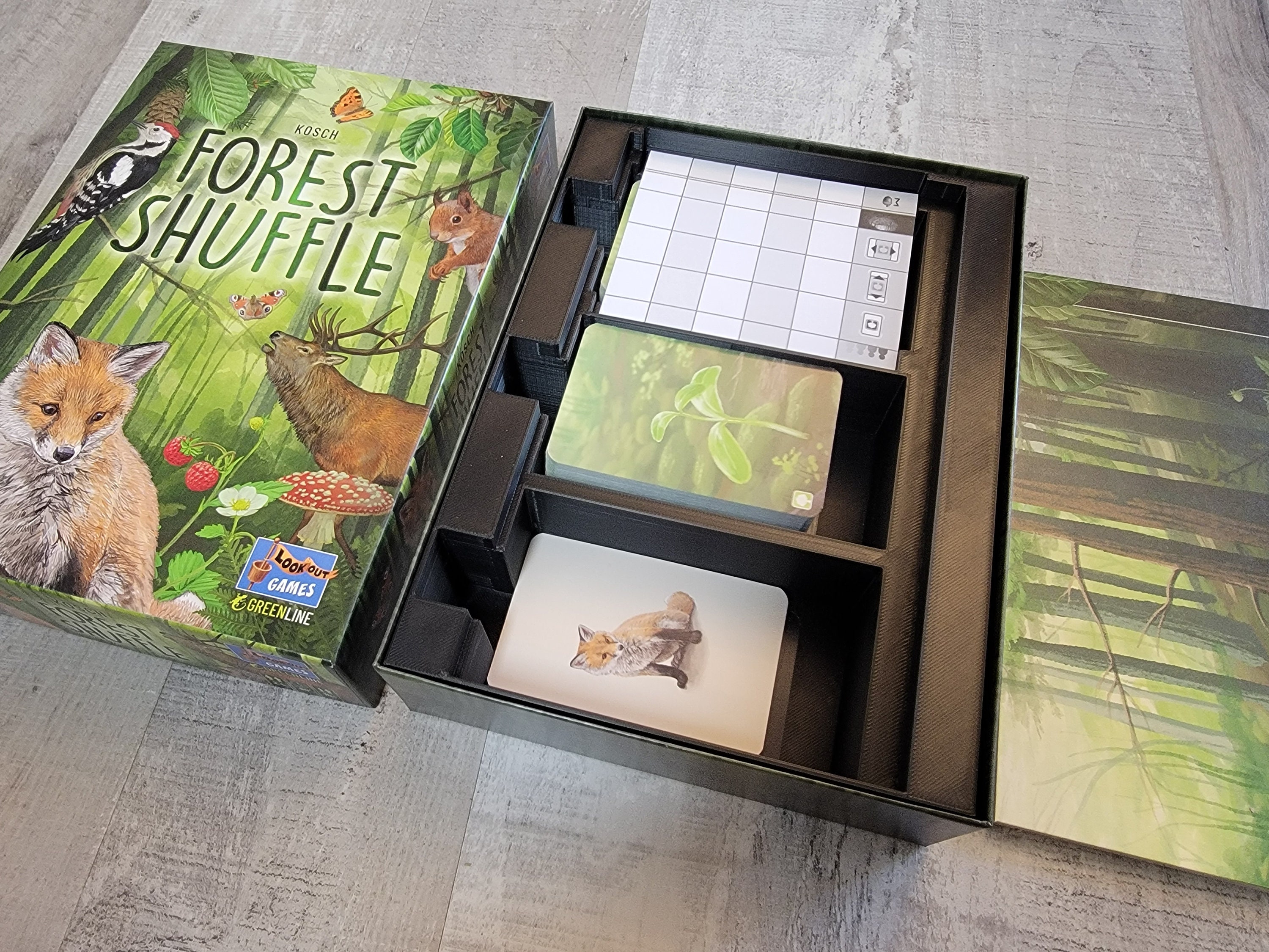 Forest Shuffle & Alpine Expansion Insert / Box Organizer (supports