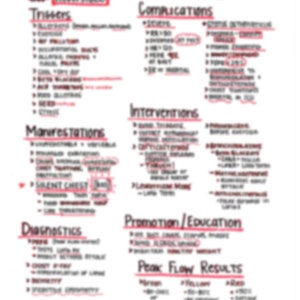 Asthma Med Surg Krankenpflege Studiennotizen