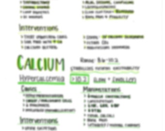 Fluid Imbalances Med Surg Nursing Notes Bundle