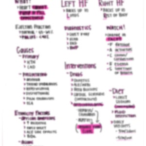 Heart Failure Med Surg Nursing Notes