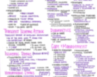 Notes sur les soins infirmiers de chirurgie médicale de l'AVC