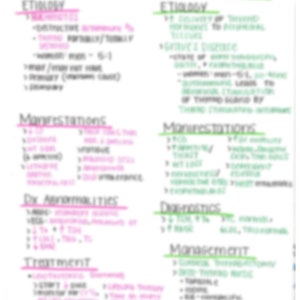 Hyper/Hypothyroidism Med Surg Nursing Notes