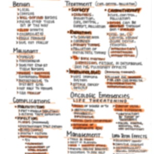 Cancer Med Surg Nursing Study Notes
