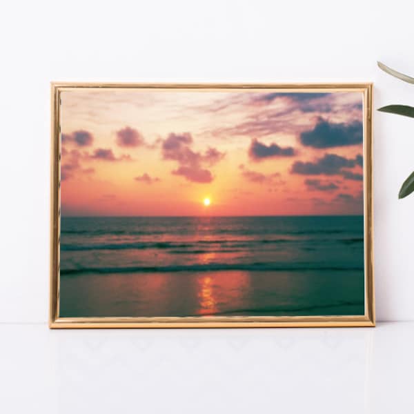 Ecuadorian Sunset - Downloadable Print, Printable Art, Downloadable Art, Nature Photography, Sunset, Beach, Ecuador