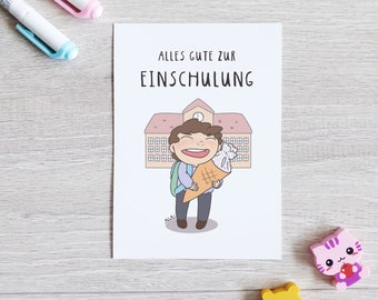Postcard "All the best for schooling"