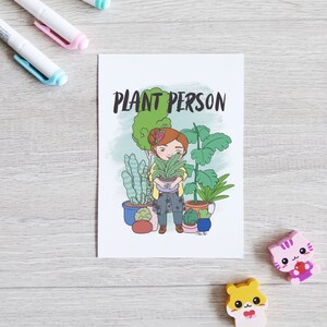 Postkarte "Plant Person" – Geschenkidee für Pflanzenliebhaber