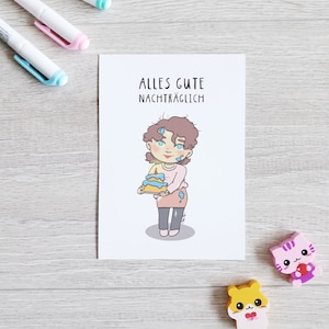 Postkarte "Alles Gute nachträglich"
