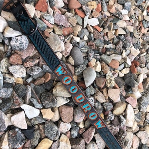 Personalisiertes Lederhalsband für Hunde Bild 5