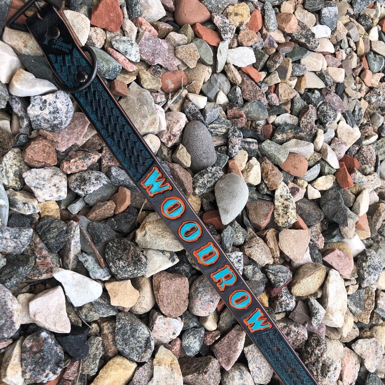 Personalisiertes Lederhalsband für Hunde Bild 5
