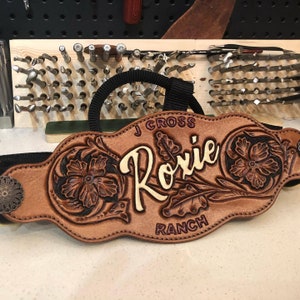 Floral Engraved Custom Bronc Halter
