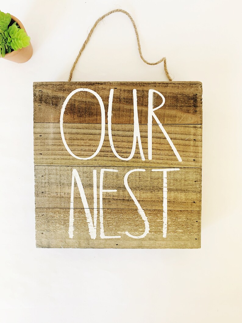 Rae Dunn Wooden Sign Wall Decor Home Decor Rustic Etsy