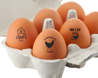 Custom Egg Stamp | Personalized Egg Stamp | Homesteading | Farm Stamp | Egg Marking | Egg Stamper | Egg Carton | Cute Egg Stamp | Farm Girl