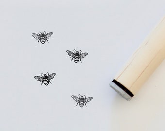 Bee Mini Stamp | Bumble Bee Stamp | Craft Stamp | Honeybee Stamp | Honey Packaging |  Farm Stamp | Craft Supplies |  Bullet Journal Stamp