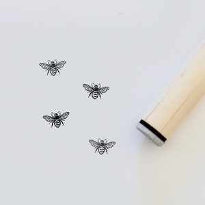 Bee Mini Stamp | Bumble Bee Stamp | Craft Stamp | Honeybee Stamp | Honey Packaging |  Farm Stamp | Craft Supplies |  Bullet Journal Stamp