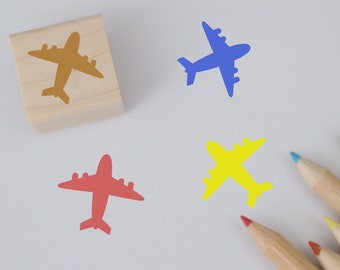 Airplane Mini Rubber Stamp Tiny Stamp Mini Stamp Airplane Stamp 1 inch