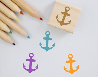 Anchor Mini Rubber Stamp Tiny Stamp Mini Stamp Anchor Stamp 1 inch