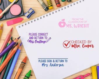 Personalized Teacher Stamp | Teacher Stamper | Personalized Teacher Gift | Classroom Teacher Stamp | Custom Teacher Stamp | Gift for Teacher