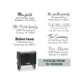 Personalized Address Stamp Return Address Stamp Self Ink Address Home Address Stamp Address Stamper Wedding Stamper Self Inking Stamp product logo
