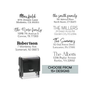 Personalized Address Stamp Return Address Stamp Self Ink Address Home Address Stamp Address Stamper Wedding Stamper Self Inking Stamp